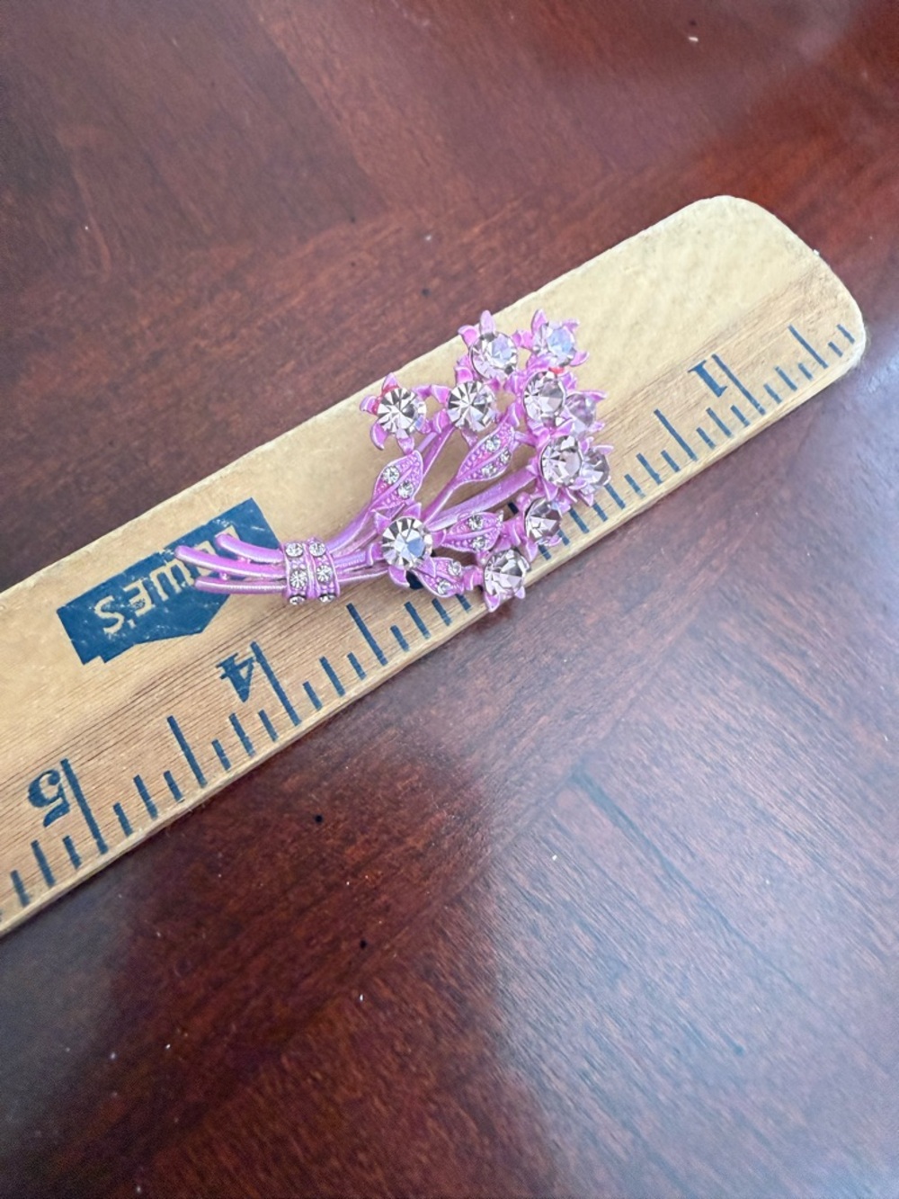 Vintage Pink Bouquet Brooch